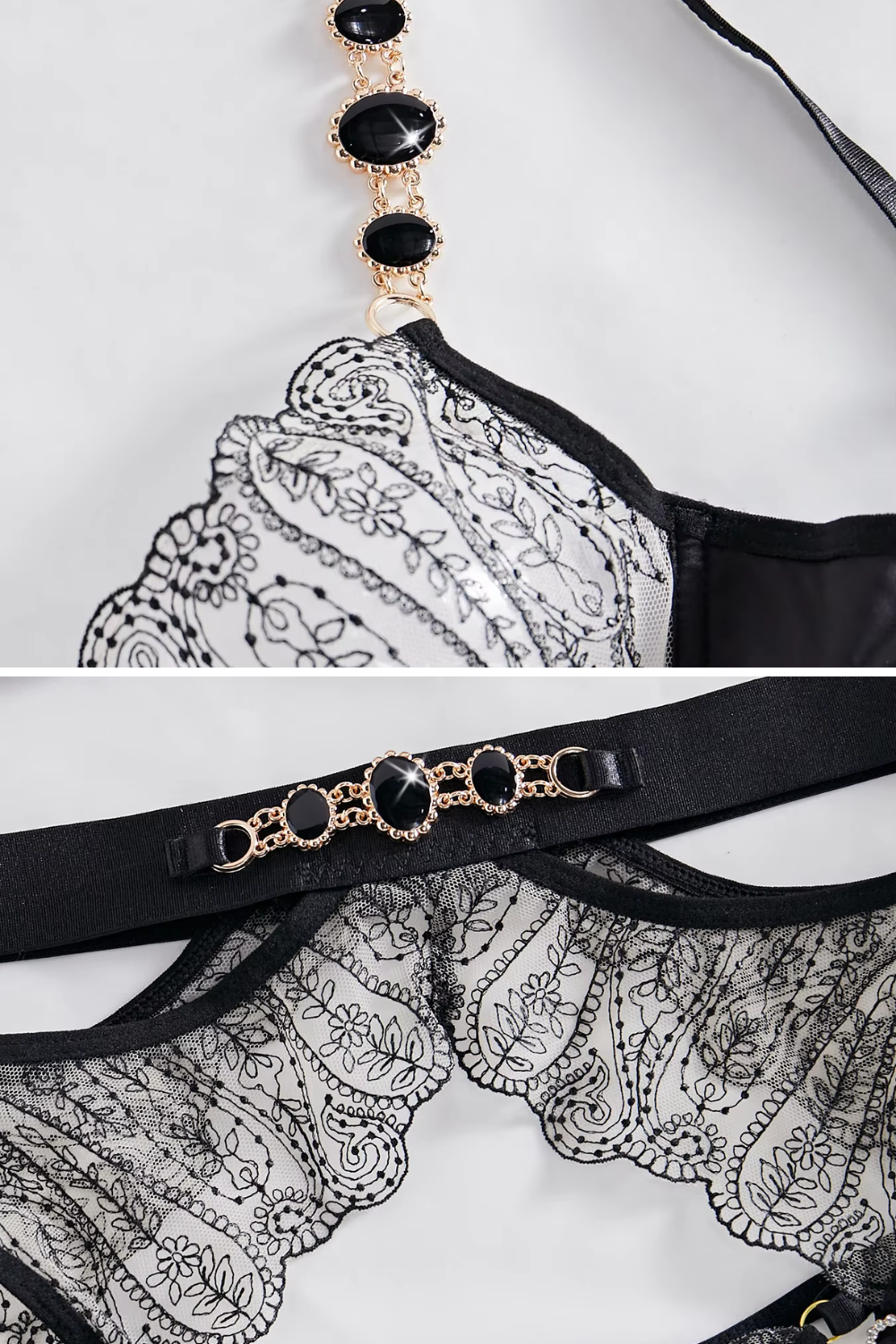NATASA | Conjunto de lencería glamorosa y seductora