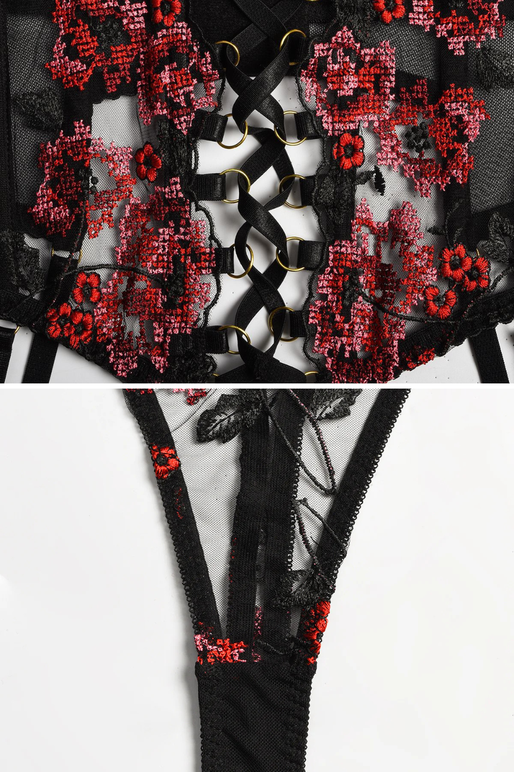 ANNA | Conjunto de lencería floral sensual