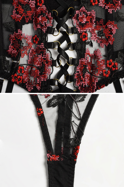 ANNA | Conjunto de lencería floral sensual