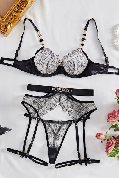 NATASA | Conjunto de lencería glamorosa y seductora