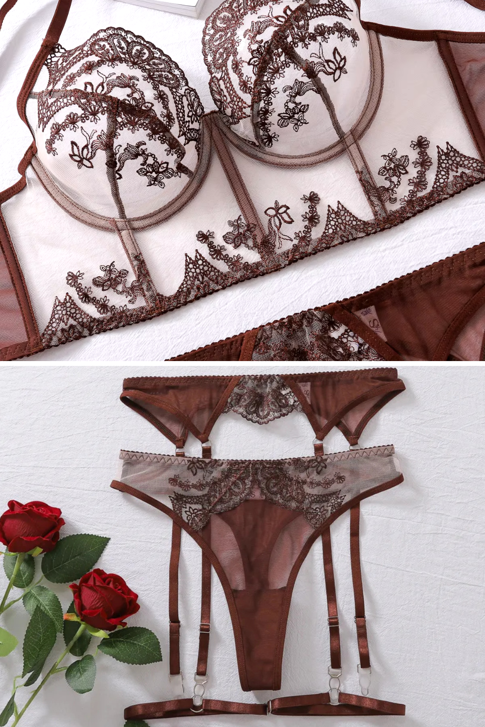ANA | Conjunto de lencería sexy vintage