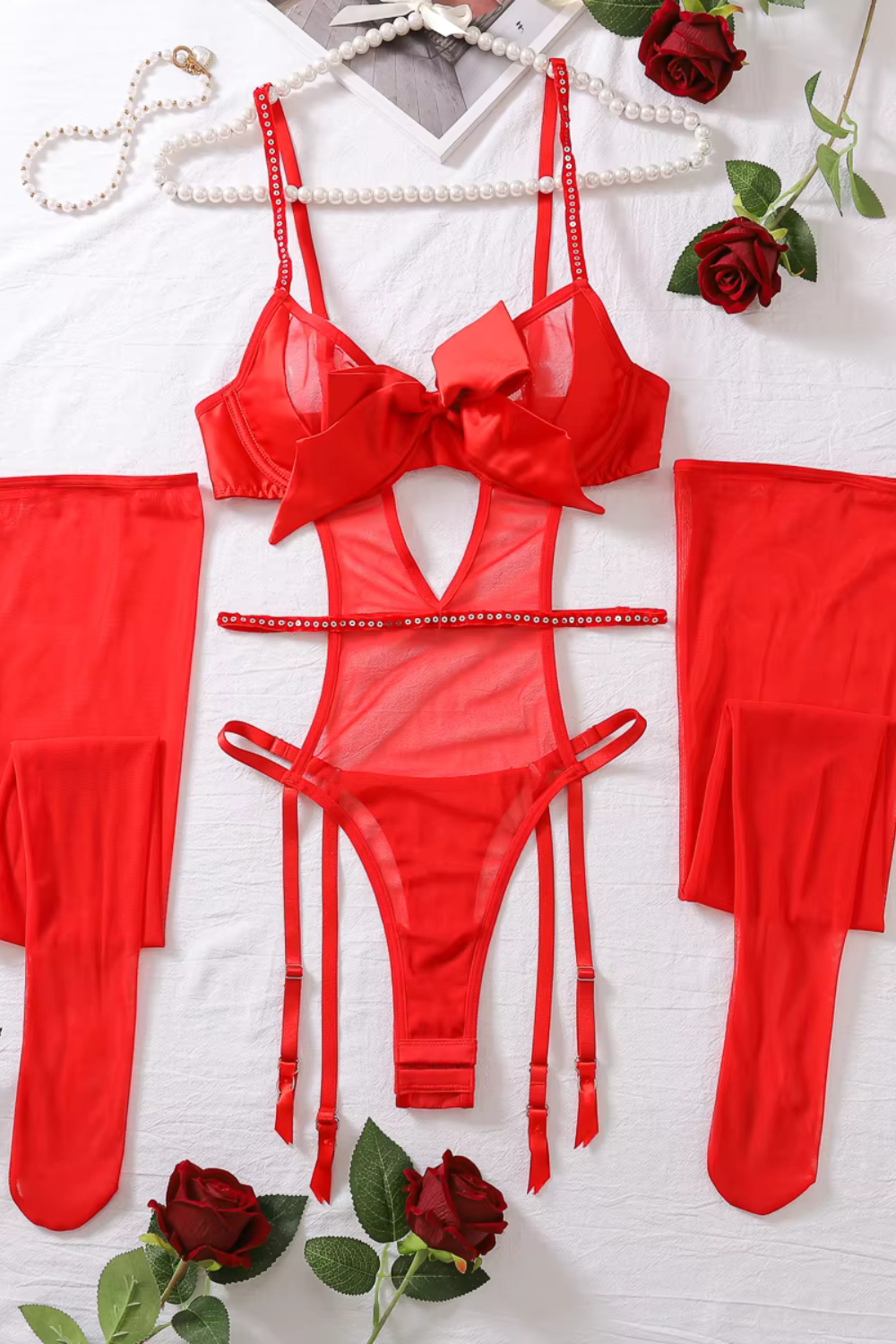 PARIS | Body glamuroso con detalles de diamantes