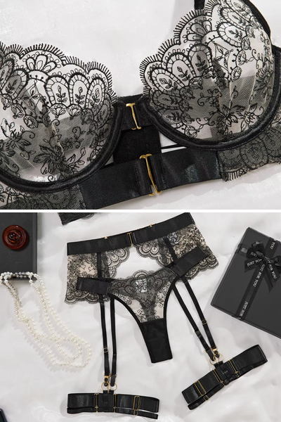 ISABELLA | Lencería seductora con aros para las piernas