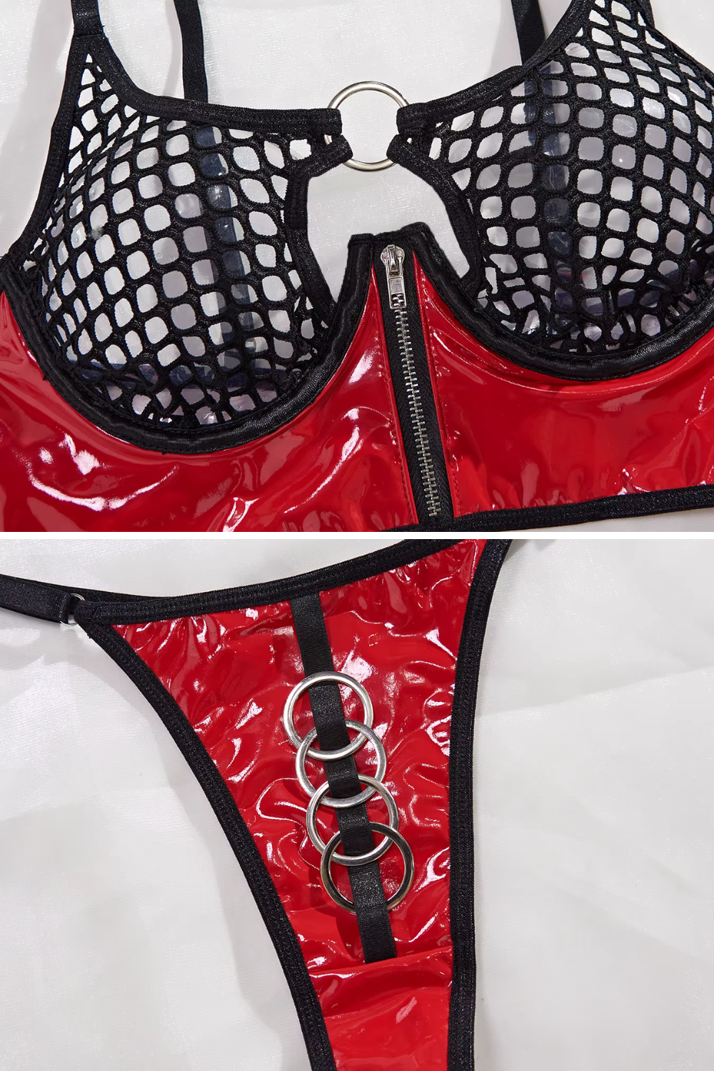 MAEVE | Conjunto de lencería de látex seductora