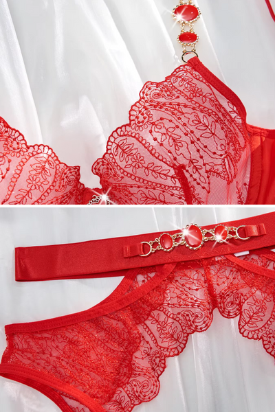 NATASA | Conjunto de lencería glamorosa y seductora