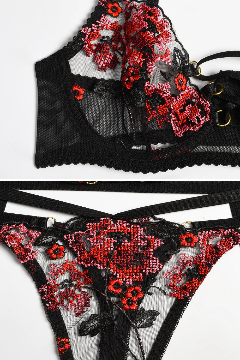 ANNA | Conjunto de lencería floral sensual